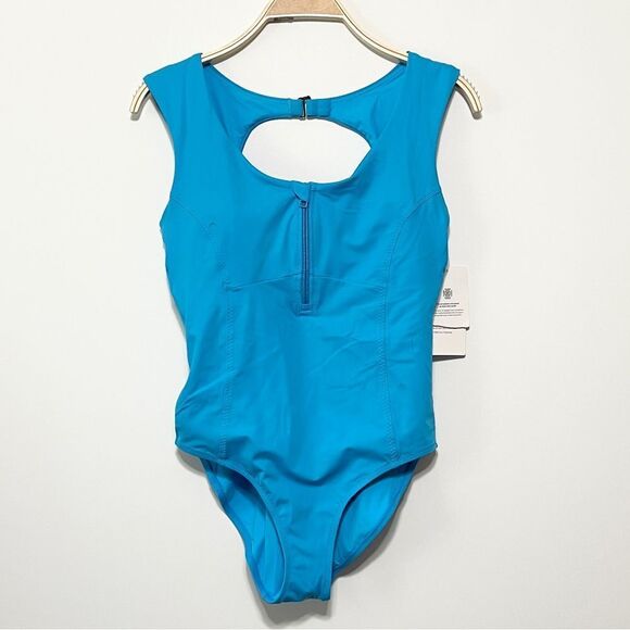 Athleta Deep Sea One Piece Swimsuit Size M - Picture 3 of 4